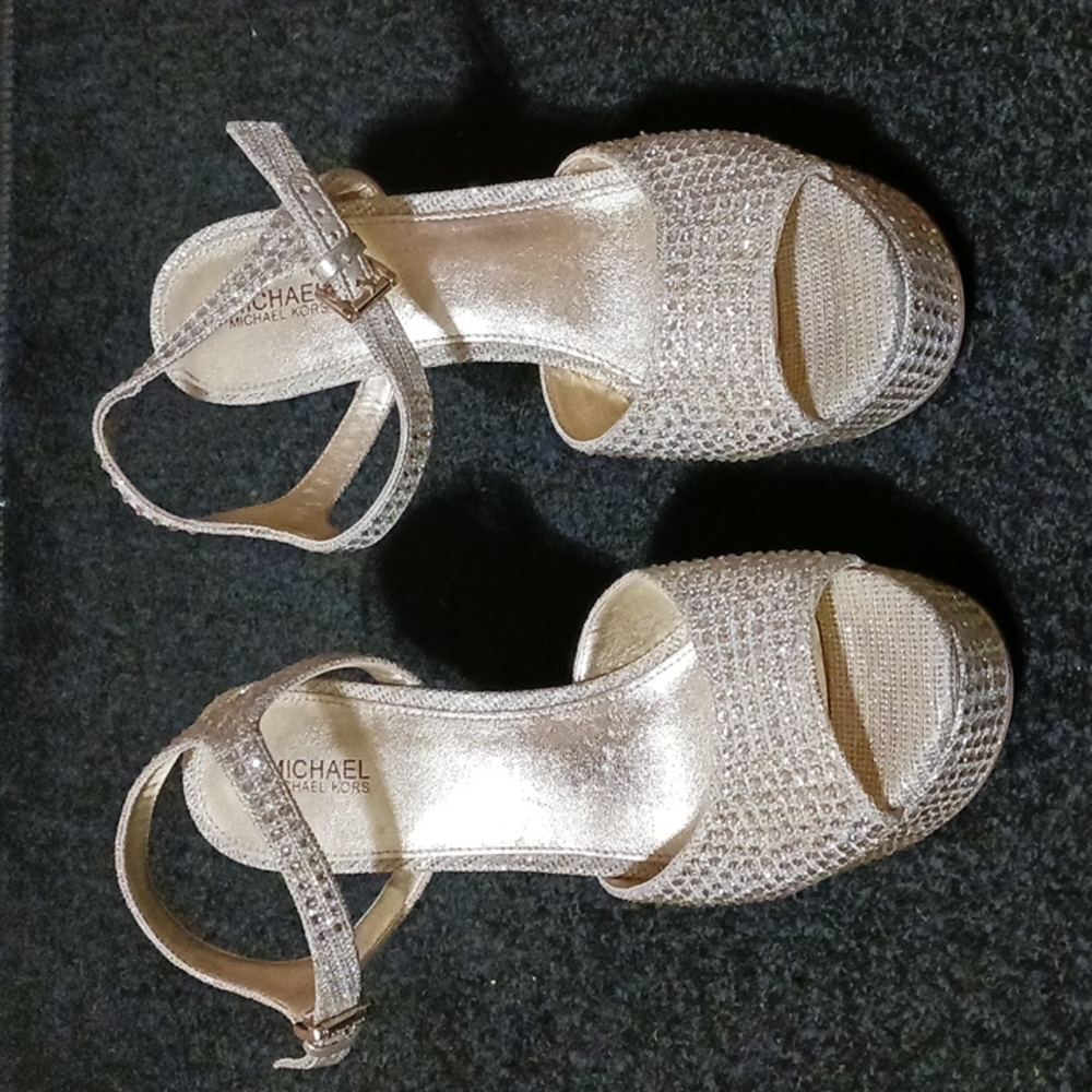 Michael Kors Gold Heels